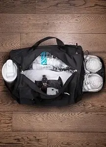 Mochila de gimnasio y fitness con zapatos